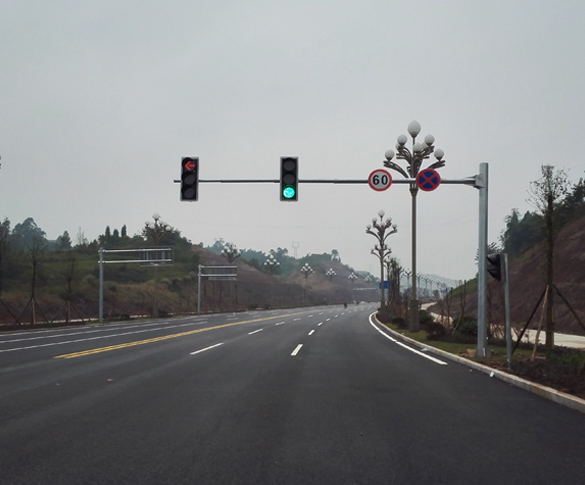 广安市方坪大道信号控制系统